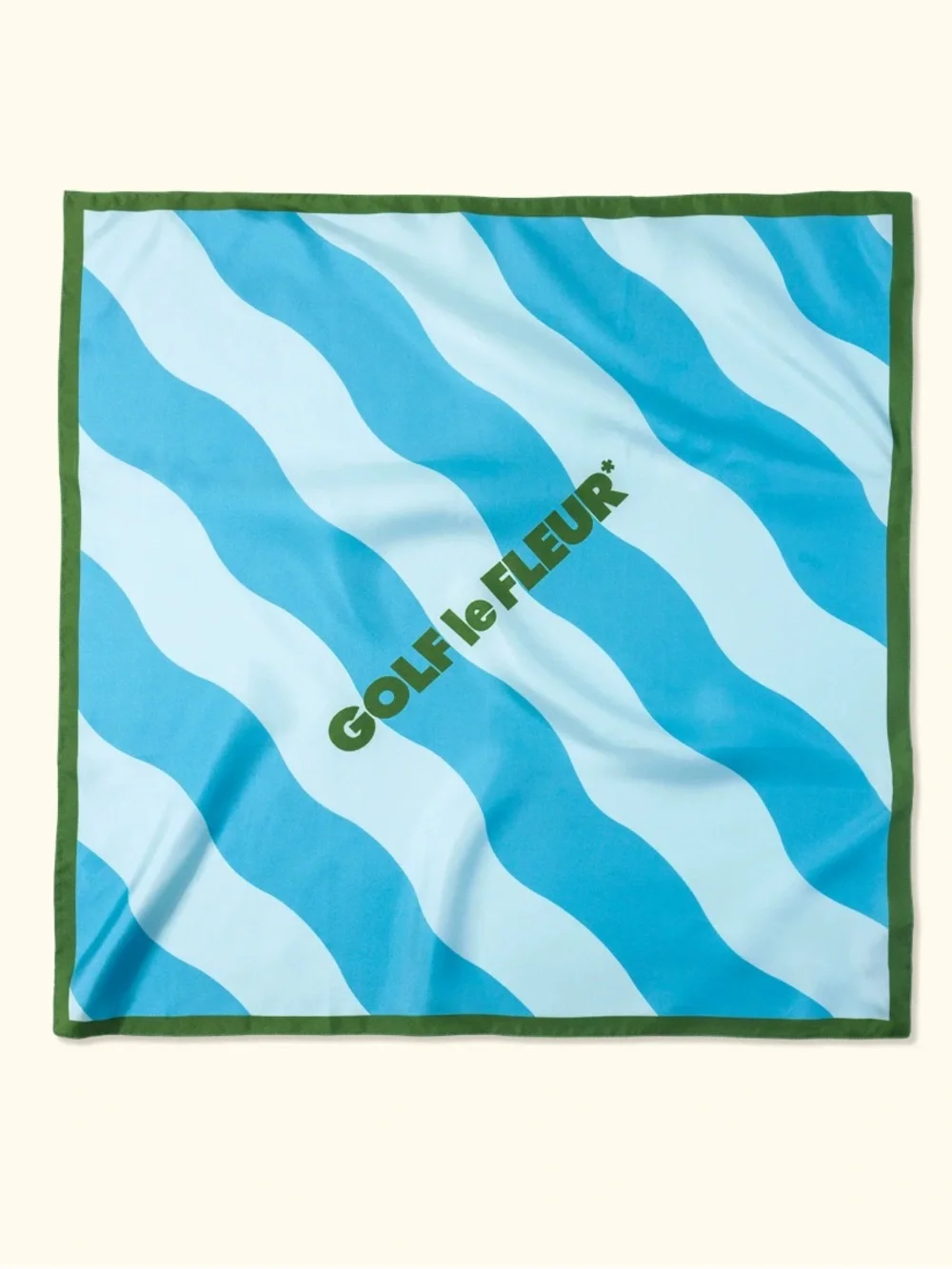 GOLF LE FLEUR Italy Wavy Stripe Silk Scarf